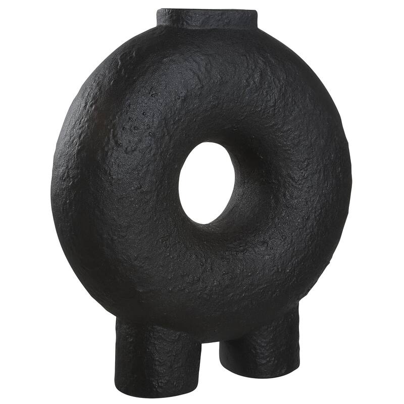 Renwil Ezra Indoor Ceramic Vase, Matte Black