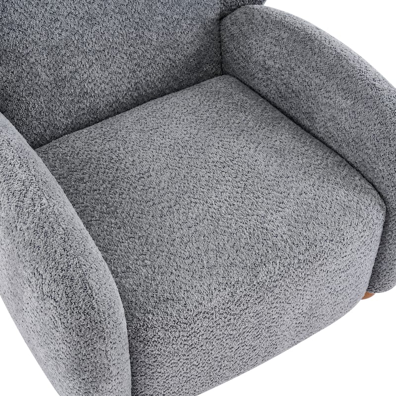 Christopher Knight Home - Wingback Modern Upholstered Club Chair with Wooden Legs