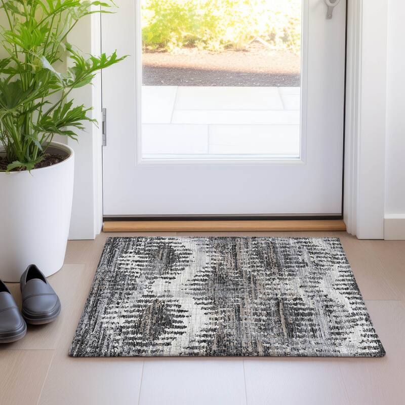 Premium Washable Super Soft Global Ombre Mayfield Rug - Shadow - 1' 8" x 2' 6" - Rectangle
