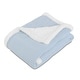 preview thumbnail 17 of 26, Luxurious Cotton Unisex Baby Blanket Waffle Weave with Sherpa Backing Soft Cozy 30''x40'' Receiving Crib Stroller Nap Blanket