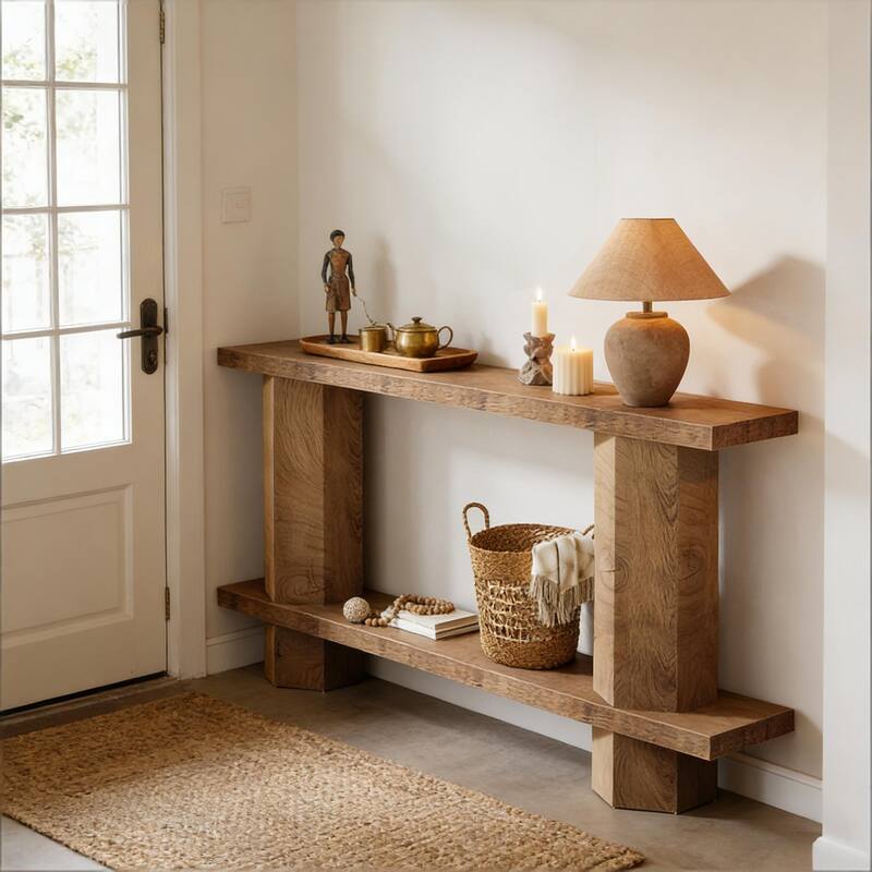 2-Tier Bedside Table, Sofa Table, Console Table, Hallway Table