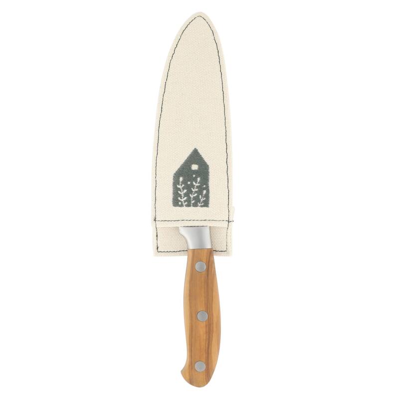 Bloomhouse 5 Inch German Steel Utility/Boning Knife W/ Italian Olive Wood Forged Handle