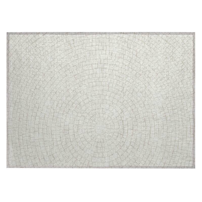 Machine Washable Indoor/ Outdoor Modern Gravity Chantille Rug