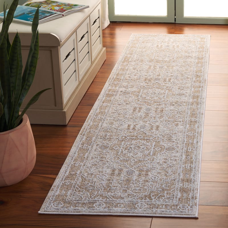 SAFAVIEH Finley Oscarina Vintage Distressed Rug - Beige/Ivory - 2'2" x 10' Runner