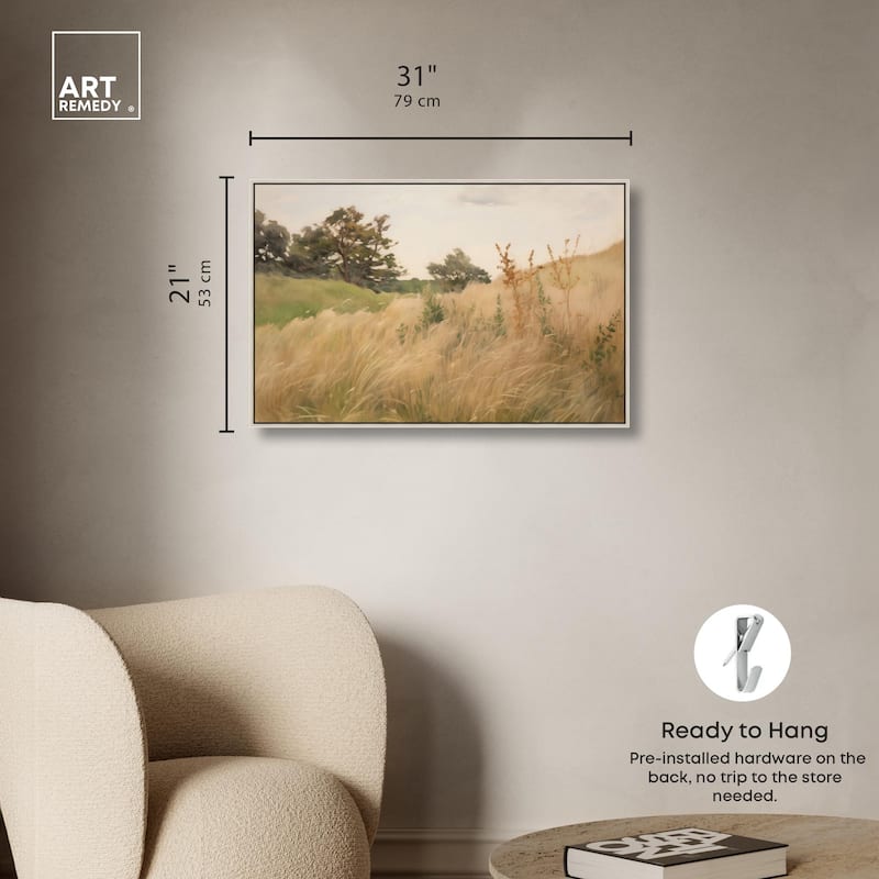 Cogon Grass Breeze I Canvas by Art Remedy