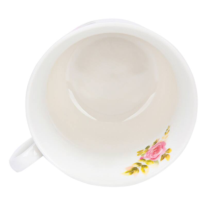 STP Goods 13.5 fl oz Rose Garden Tea Coffee Cup & Saucer - 13.5 fl oz