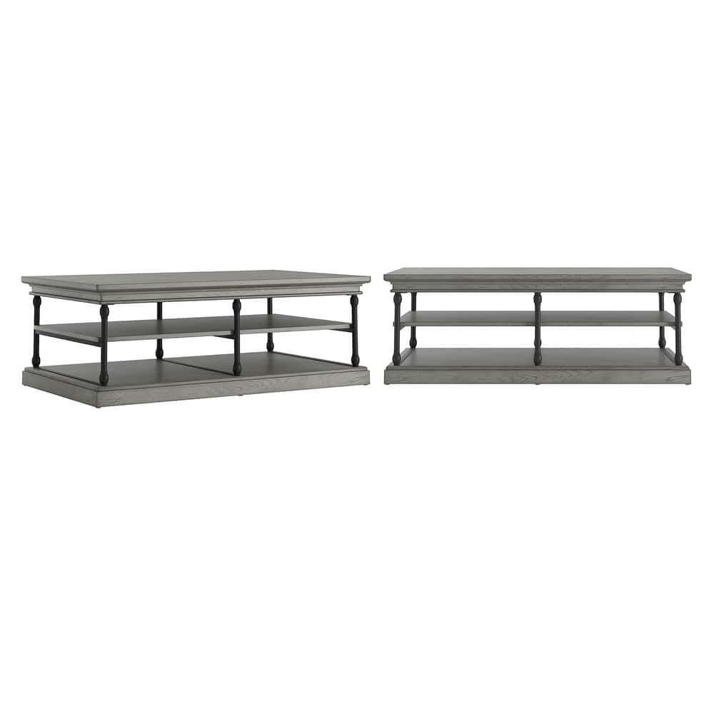 Dubrovnik Cornice Rectangle Storage Shelf Coffee Table