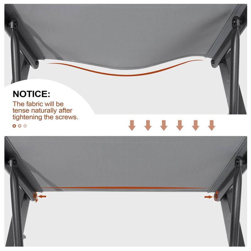 Crestlive Products Outdoor Patio Adjustable Chaise Lounge Chairs