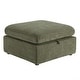 preview thumbnail 63 of 179, Mia Oversized Modular Sectional Fabric Sofa Green-Ottoman only