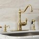 preview thumbnail 15 of 20, American Classic Single-Handle Kitchen Faucet with Brass Sprayer