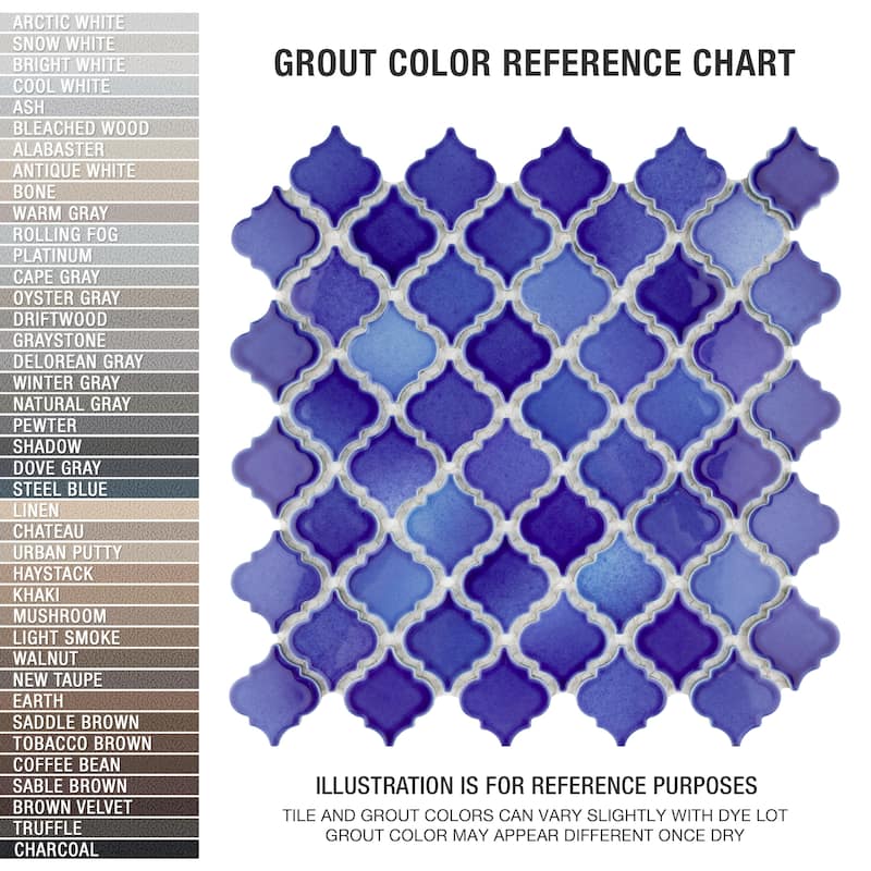 Merola Tile Hudson Tangier Niagara 12-3/8" x 12-3/8" Porcelain Mosaic Floor and Wall Tile