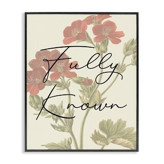 Stupell Fully Known on Floral Framed Giclee Art Design By Daphne ...