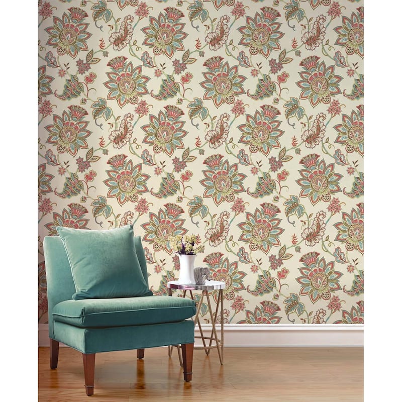 Seabrook Designs Annette Paisley Unpasted Wallpaper