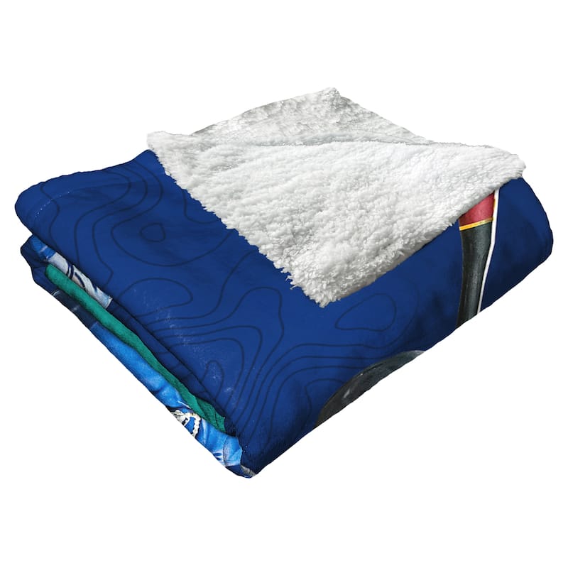 MLB Player Seattle Mariners Julio Rodriguez Silk Touch Sherpa Throw Blanket