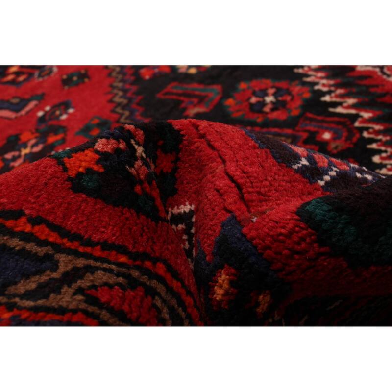 ECARPETGALLERY Hand-knotted Andelz Red Wool Rug - 4'1 x 6'7