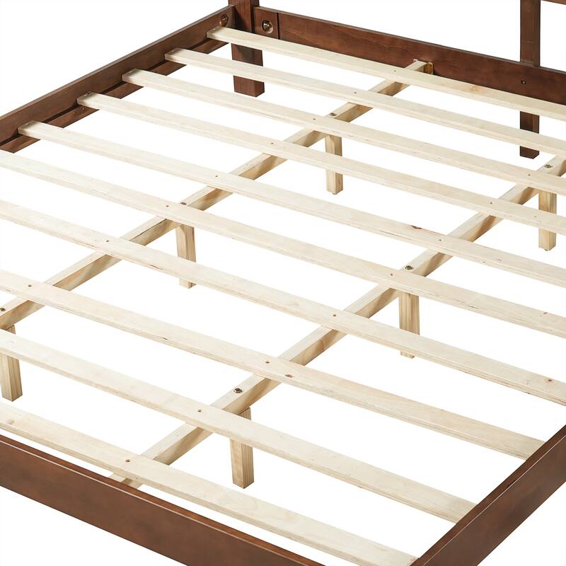 Christopher Knight Home - Arden Modern Wooden Bed Frame with Headboard