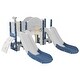 preview thumbnail 6 of 83, Kids Slide Playset Structure 7 in 1, Freestanding Spaceship Set Blue