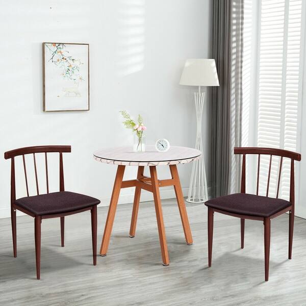 Shop Set Of 2 Accent Dining Chairs 2pcs Modern Side Chair Fabric