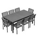preview thumbnail 15 of 25, HIGOLD Heck Extendable Outdoor Dining Set for 8 Persons, Aluminum - 8 Seater