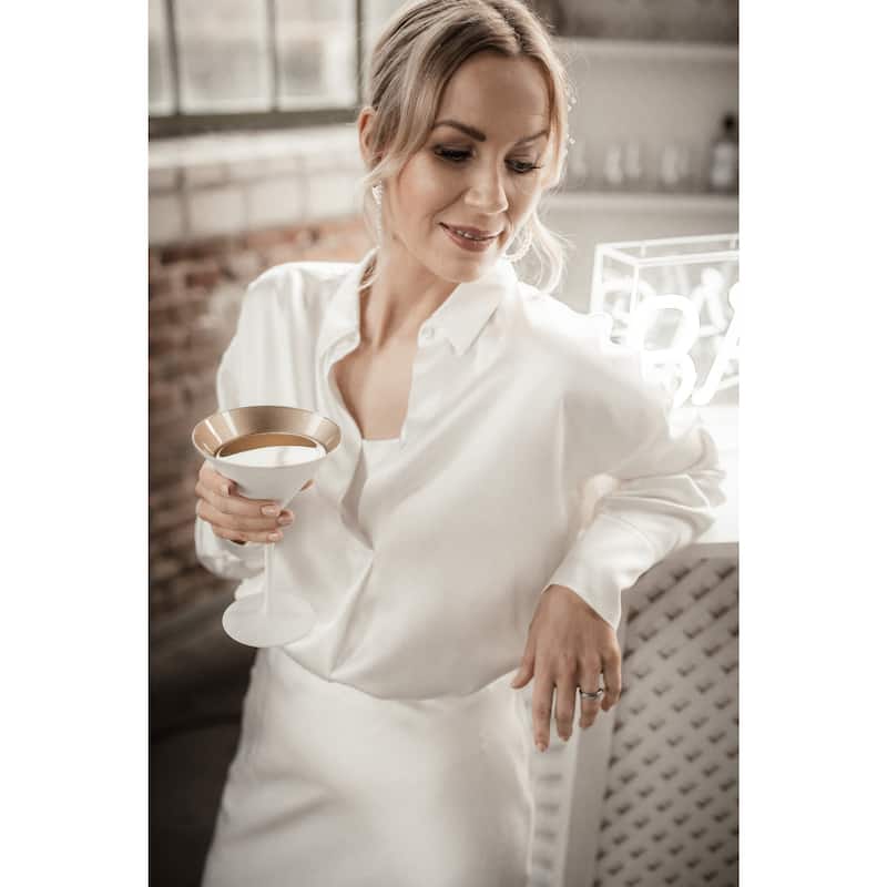 Stolzle Lausitz Set of 6 Olympia Martini Glasses - 8 Oz