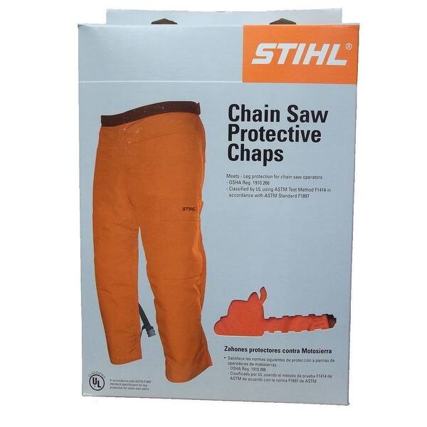 Shop Black Friday Deals On Stihl 0000 886 3905 Osha Approved Promark Chainsaw Protective Apron Chaps Overstock 20715460