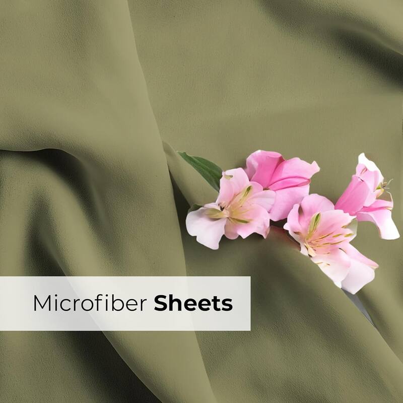 CGK Linens 6 Piece Extra Deep Pocket Microfiber Hotel Luxury Bed Sheets Set