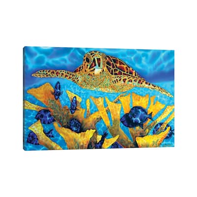 iCanvas "Hawksbill & Tangs" by Daniel Jean-Baptiste Canvas Print