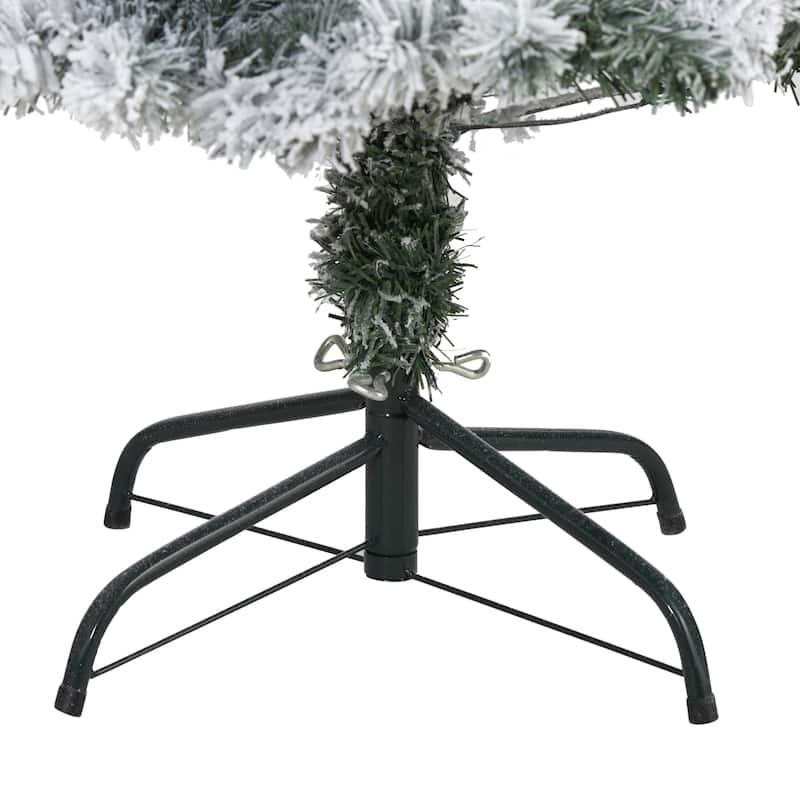 4' Flocked Rock Springs Spruce Artificial Christmas Tree, Unlit - 4 Foot