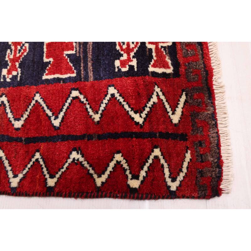 ECARPETGALLERY Hand-knotted Melis Red Wool Rug - 5'3 x 6'6