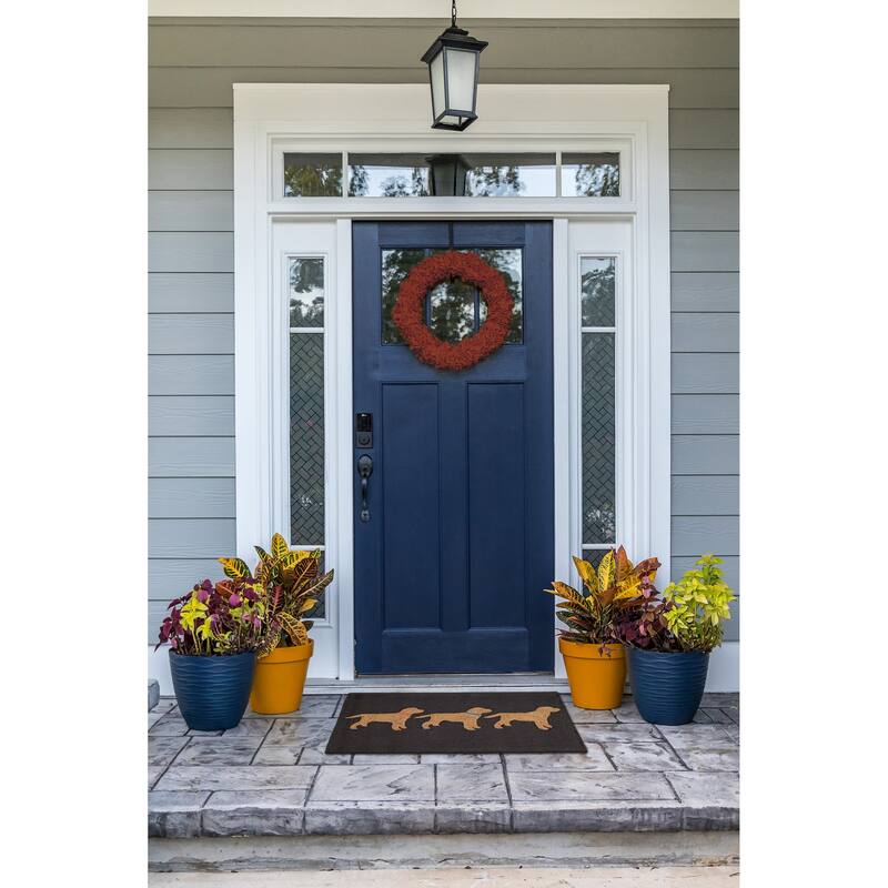 Liora Manne Frontporch Yellow Labs Indoor/Outdoor Rug