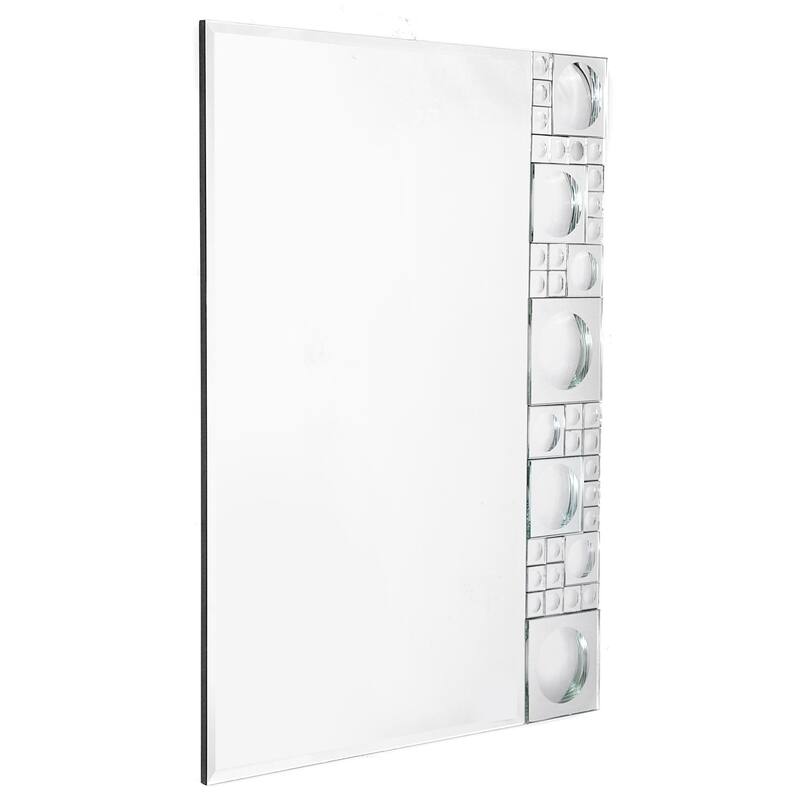 HomeRoots 38" Painted Rectangle Accent Mirror Wall Mounted With Glass Frame - 32