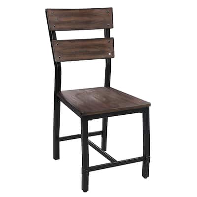 Mariatu Side Chair (Set-2), Oak (2Pc/1Ctn), Wooden Seat & Back