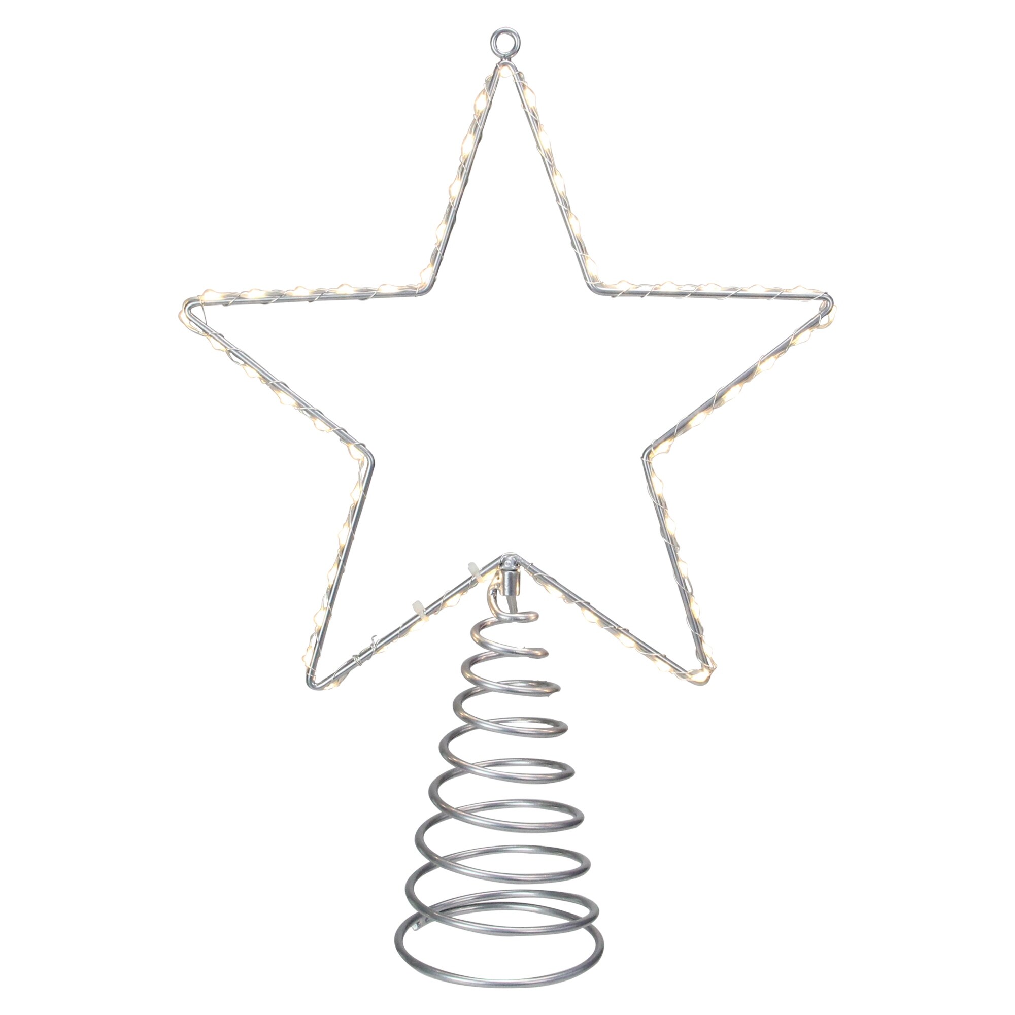 Shop 118 Metal Lighted Tree Topper Star Clear Lights N A On