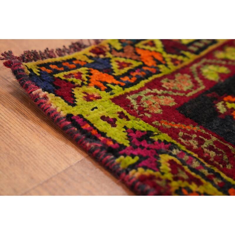 Hand Knotted Oriental 100% Wool Carpet Traditional Tribal Red Shiraz Area Rug - 8' 3'' X 5' 4''