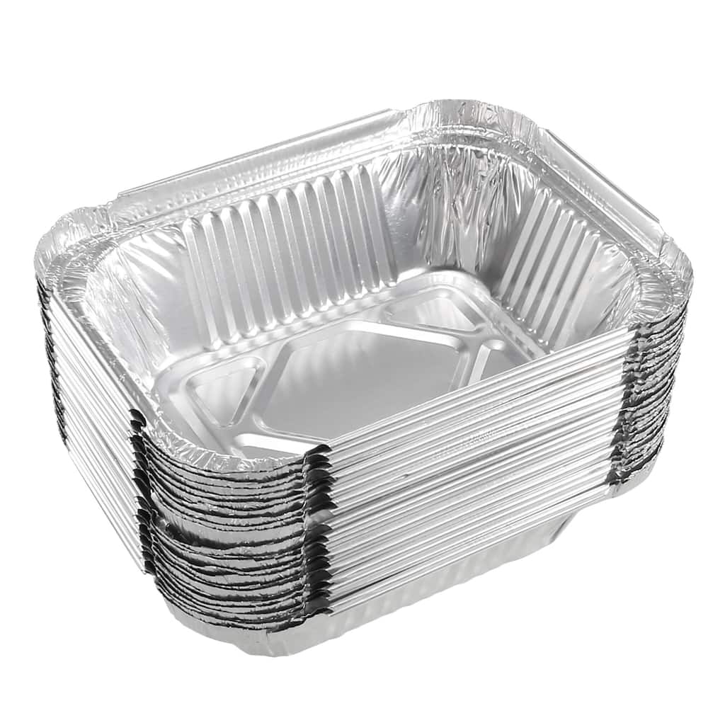 Aluminum Foil Pans, Disposable Trays Containers for Kitchen Roasting