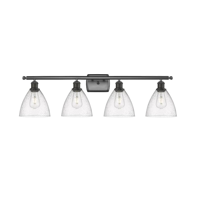 Innovations Lighting 516-4W-11-38 Bristol Vanity Bristol 4 Light 38" - Oil Rubbed Bronze / Seedy