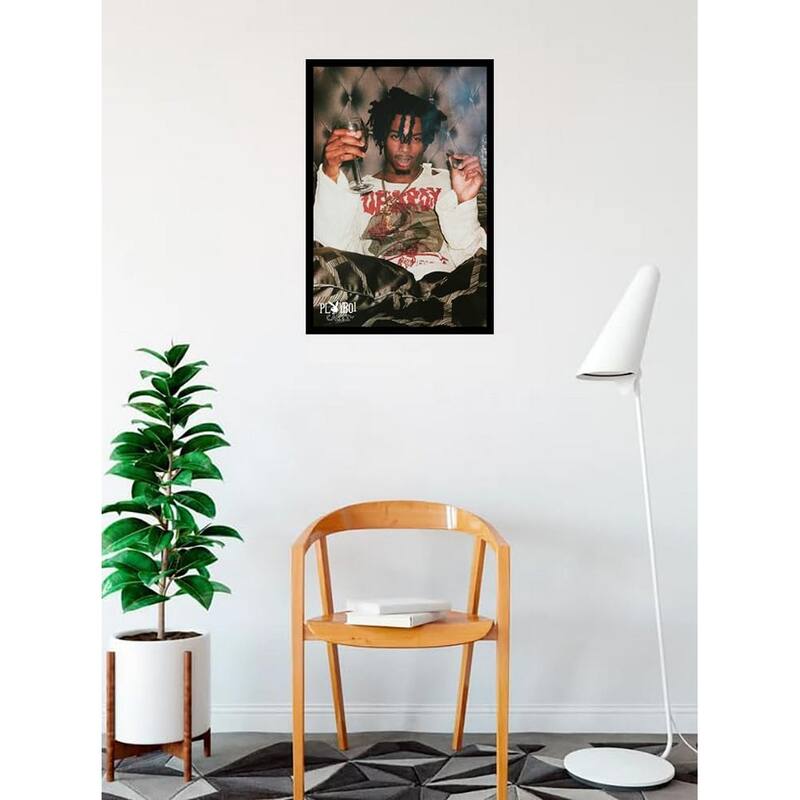 Plaiboy Carti Cheat Code Framed Poster - 24 x 36 Inch