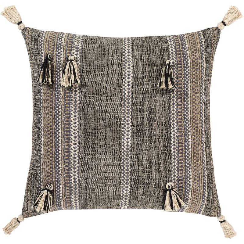 Ducor Hand Woven Boho 20-inch Throw Down or Poly Filled Throw Pillow - Feather Down