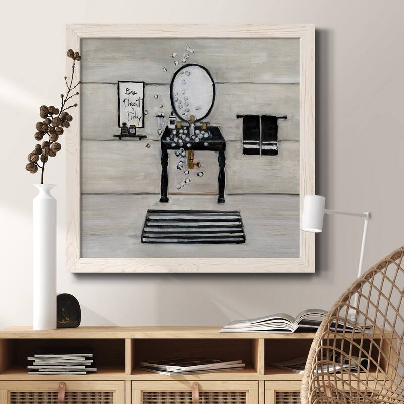 Neat and Tidy Bath-Premium Framed Canvas - Ready to Hang