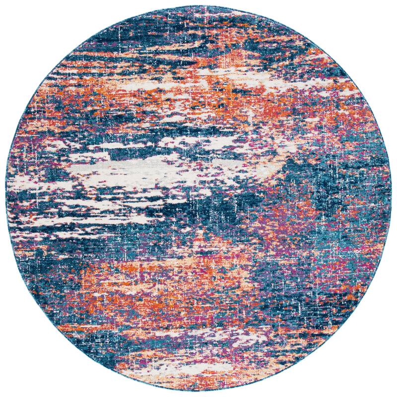 SAFAVIEH, Evoke Yukako Modern Abstract Distressed Rug