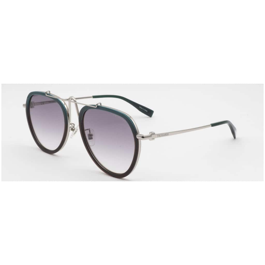 Trussardi Women's 58mm Blue Green Transparent Tea Beige Yellow Sunglasses STR3003-C02-58