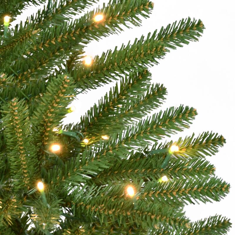 Puleo International 4.5' Pre-Lit Artificial Mountain View Spruce Tree