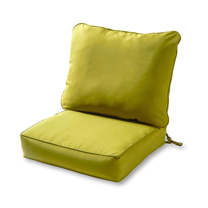 Premium Deep Seat Outdoor Cushion Set by Greendale Home Fashions (Cushions Only) - Kiwi
