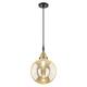Option Black Antique Brass / Mercury Shade