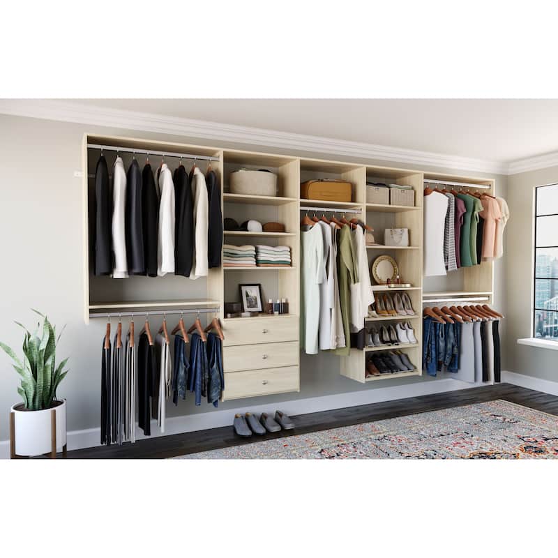 Easy Track 12 Ft. W. Classic Laminate Closet Kit