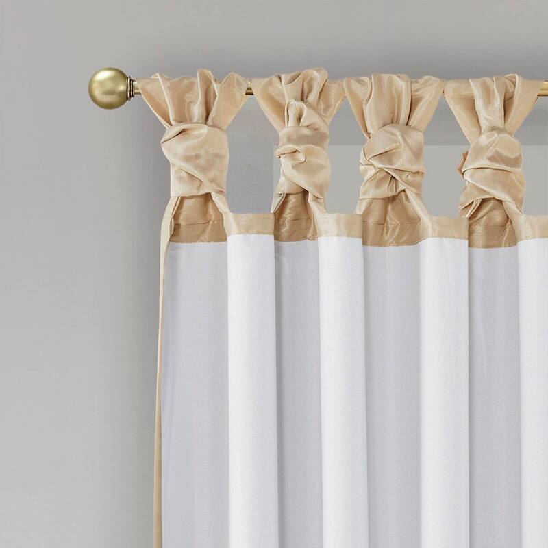 Madison Park Emilia Twist Tab Total Blackout Window Curtain Panel