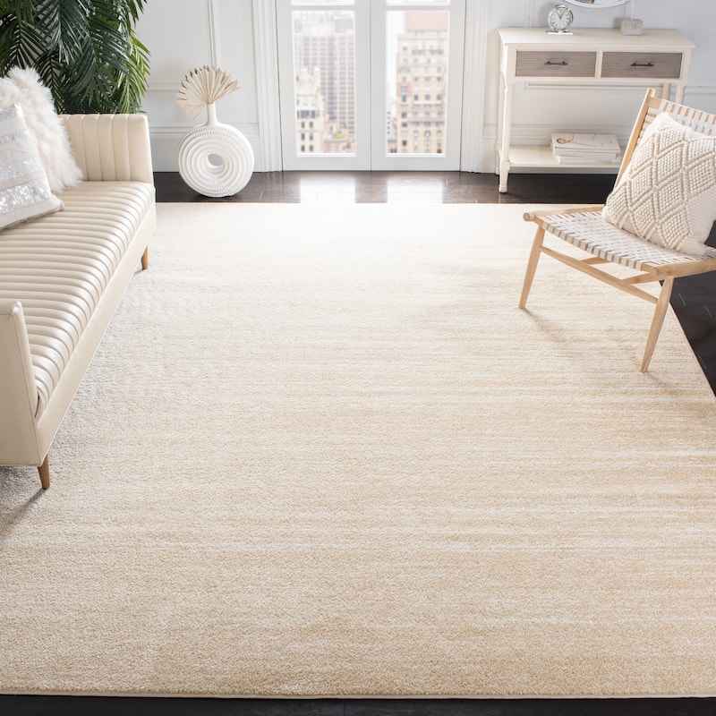 SAFAVIEH Adirondack Vera Modern Ombre Distressed Area Rug - 9' x 12' - Champagne/Cream - Rectangle