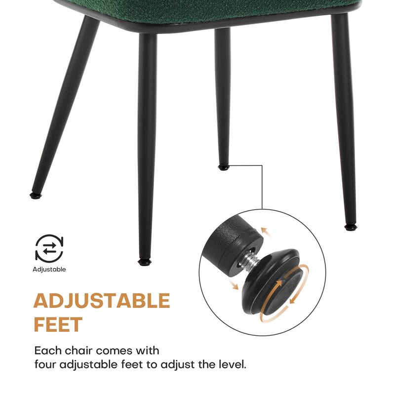 Upholstered Rattan Dining Chairs Set of 2 Side Chair - 33.86"H x 18.9"W x 22.83"D