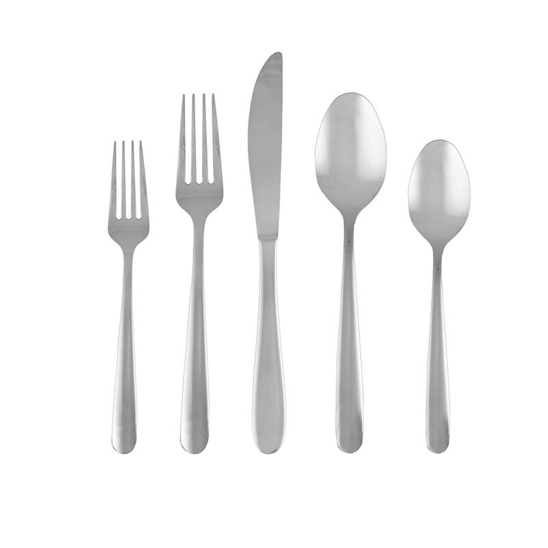 Cambridge Silversmiths 18/0 Jude Mirror 20 Piece Flatware Set, Service