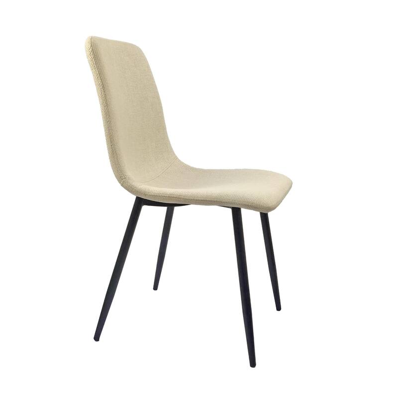 Dining Chairs Set of 4, Beige Linen Upholstered Dining Table Chair